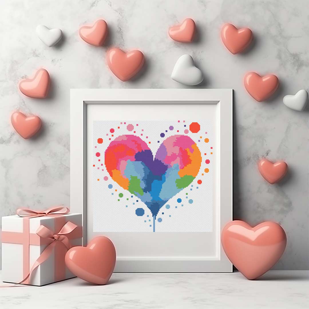 Bright Heart - Cross Stitch Pattern