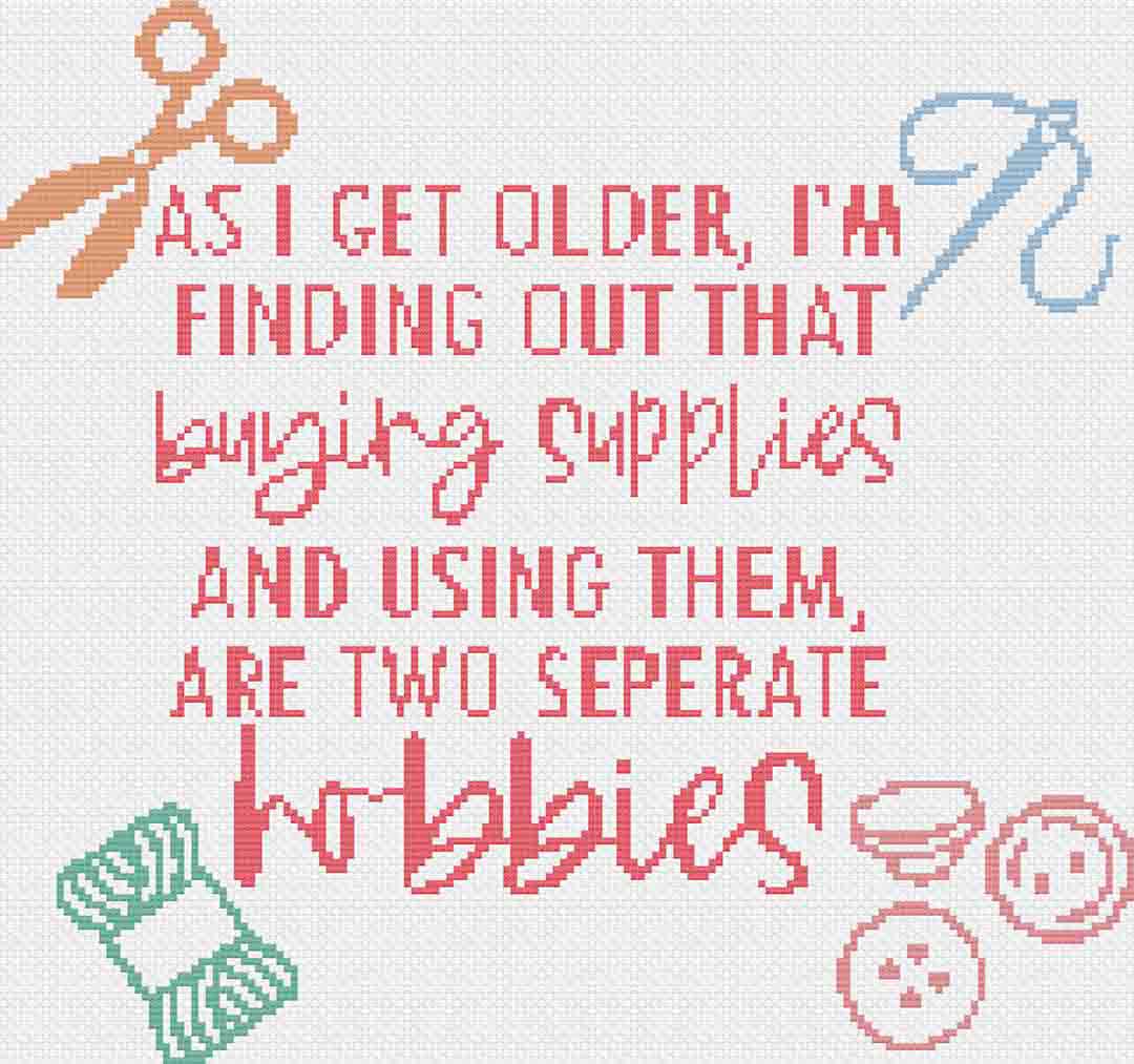 Buying Supplies - Cross Stitch Pattern