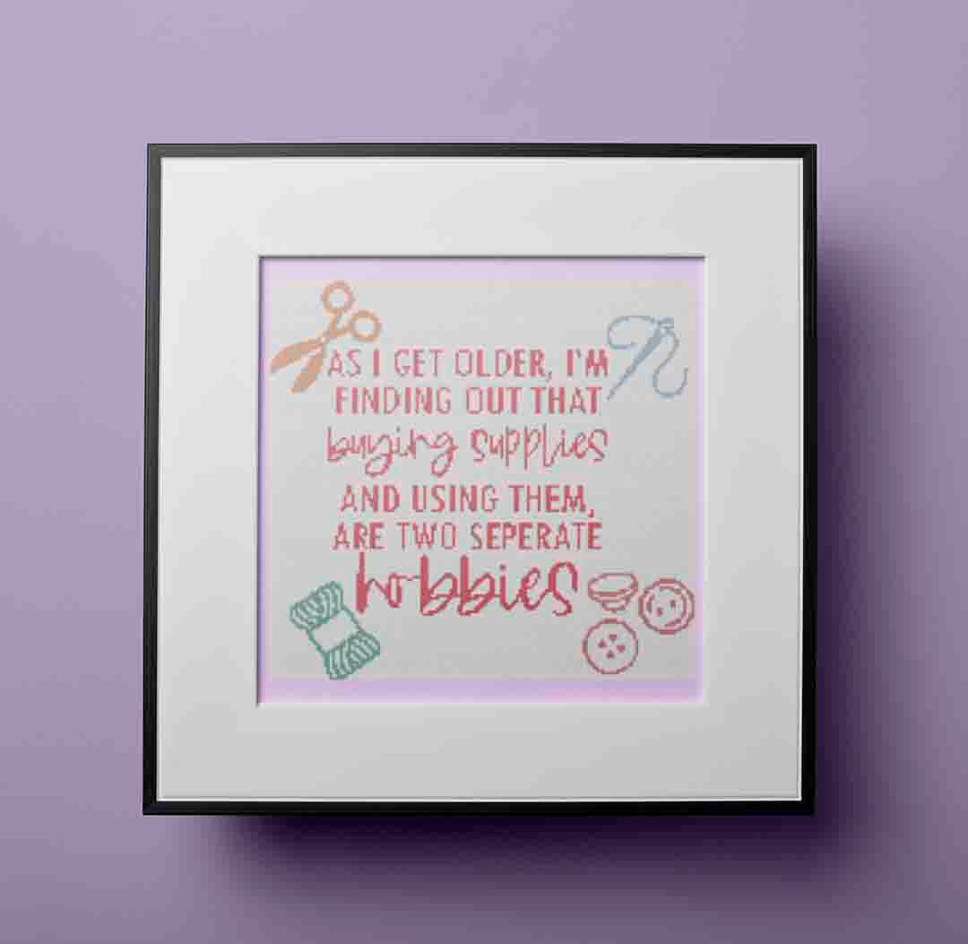 Buying Supplies - Cross Stitch Pattern