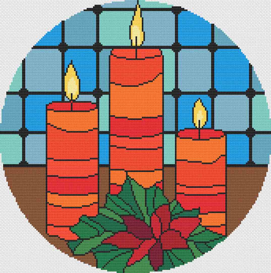 Christmas Candles - Cross Stitch Pattern