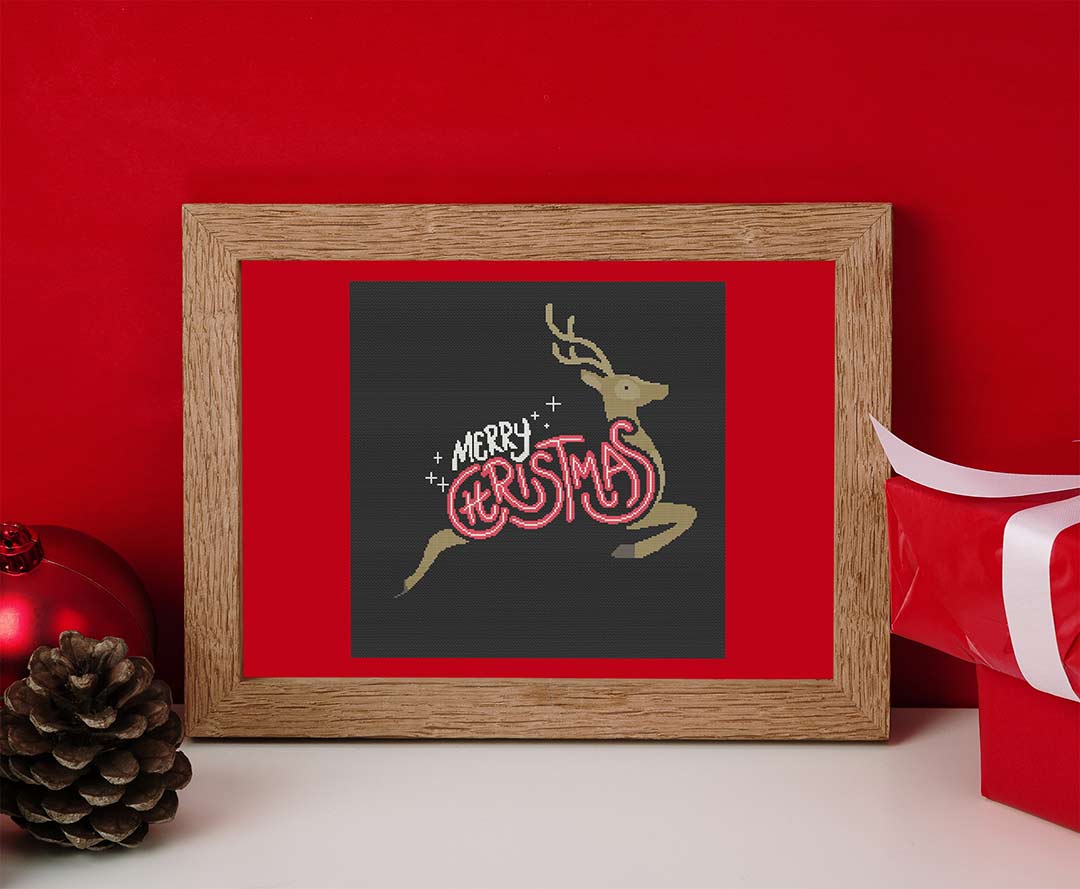 Christmas Reindeer - Cross Stitch Pattern