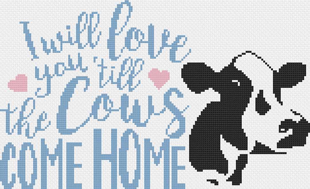 Cows Come Home - Cross Stitch Pattern