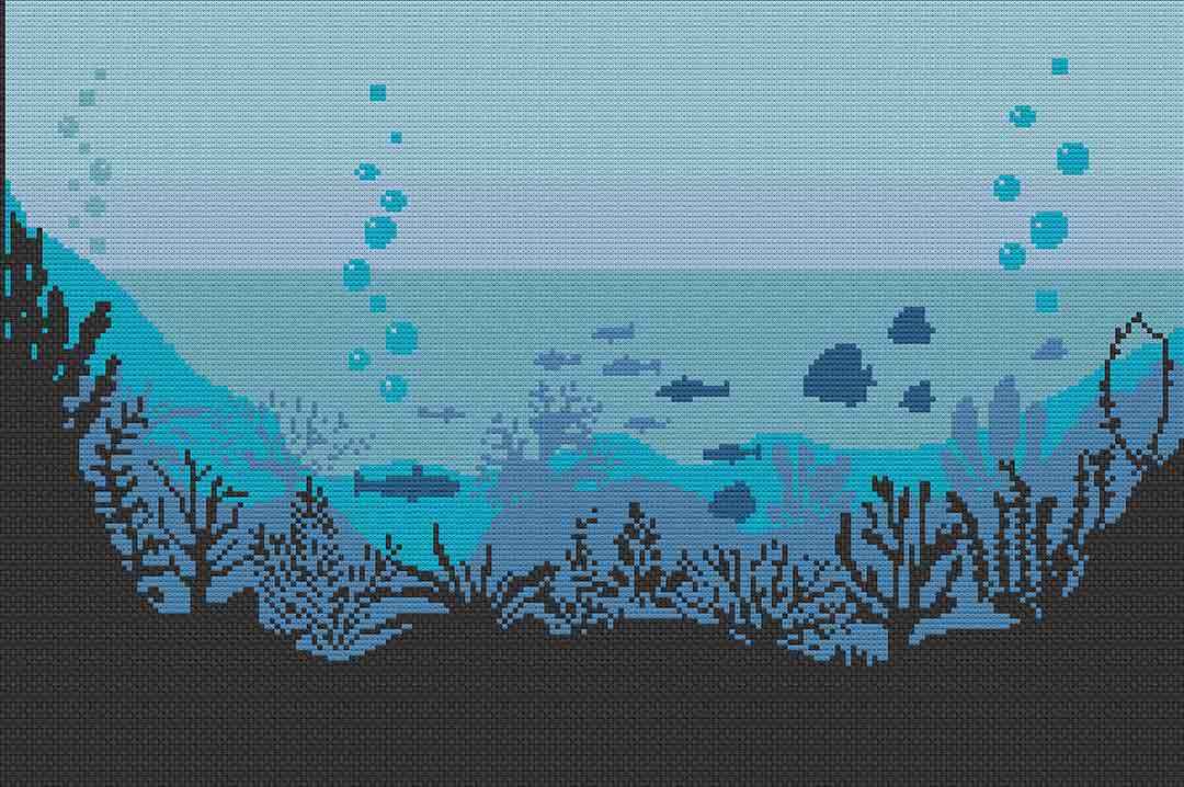Deep Blue Sea - Cross Stitch Pattern