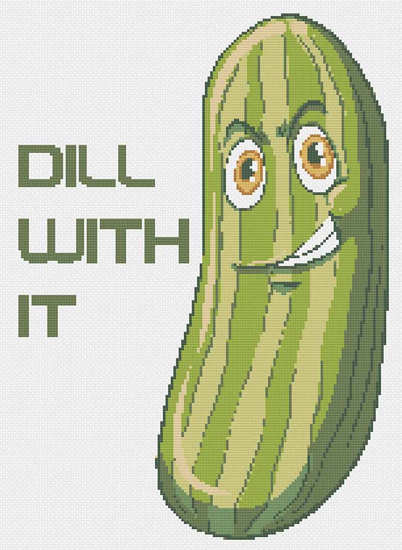 Dill With It - Cross Stitch Pattern