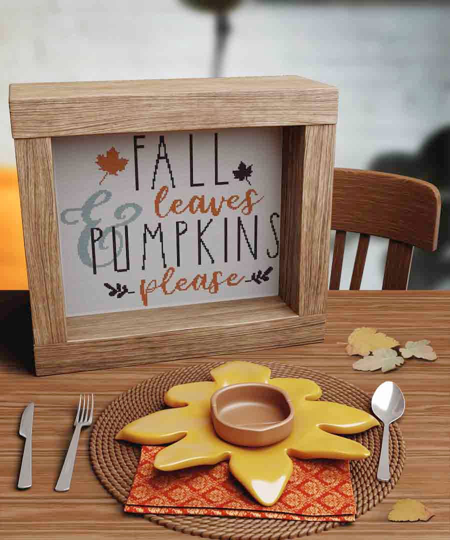 Fall Leaves - Cross Stitch Pattern