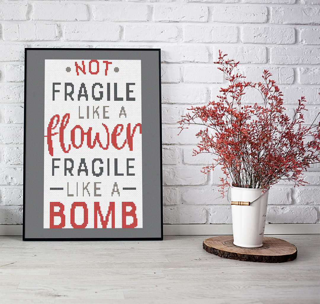 Fragile - Cross Stitch Pattern
