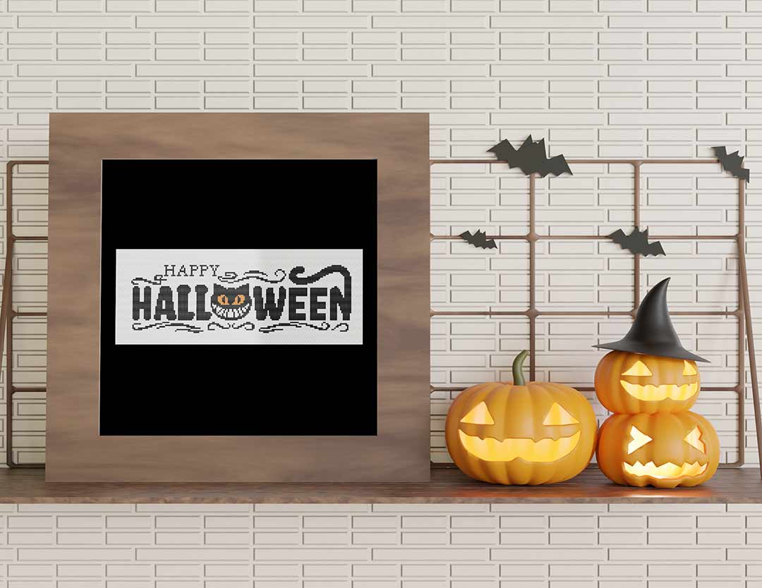 Halloween Cat - Cross Stitch Pattern