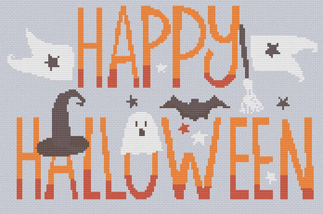 Happy Halloween - Cross Stitch Pattern