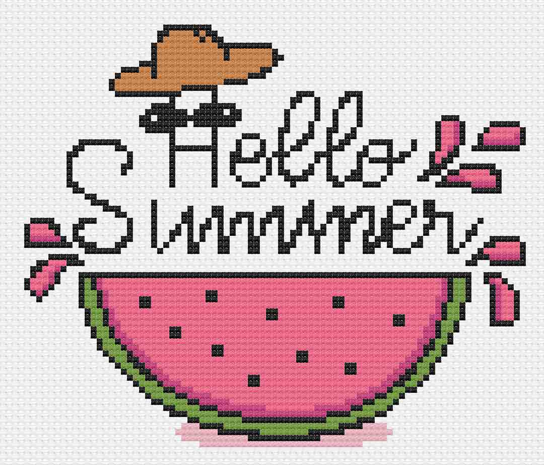Hello Summer - Cross Stitch Pattern