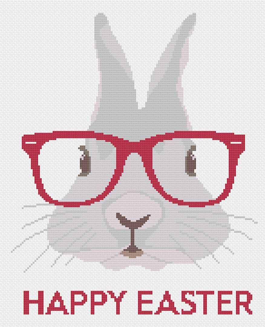 Hipster Easter - Cross Stitch Pattern