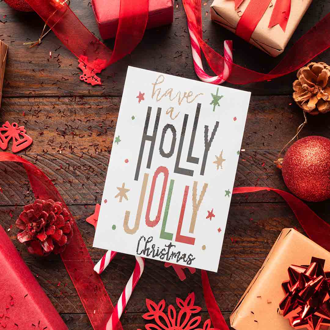 Holly Jolly - Christmas Cross Stitch Pattern