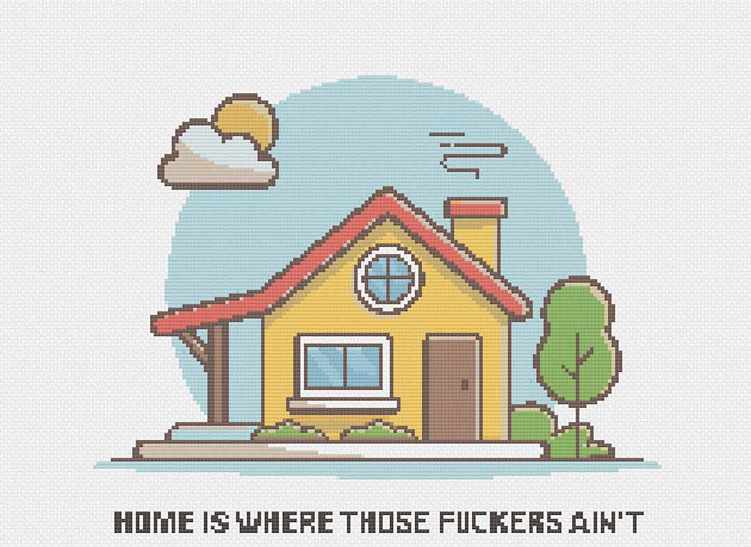 Home Is - Cross Stitch Pattern