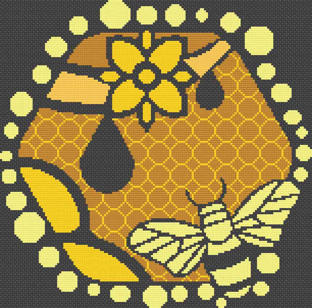 Honey Bee - Cross Stitch Pattern