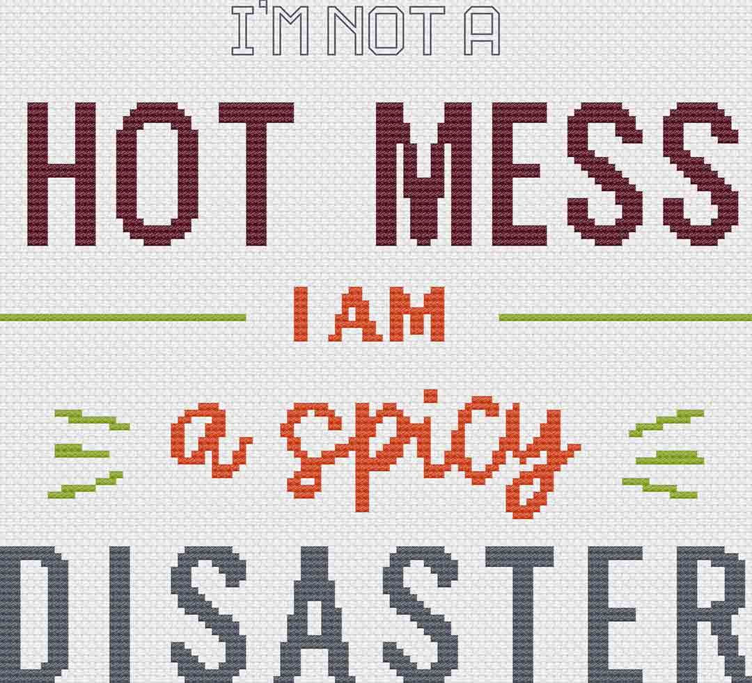 Hot Mess - Cross Stitch Pattern