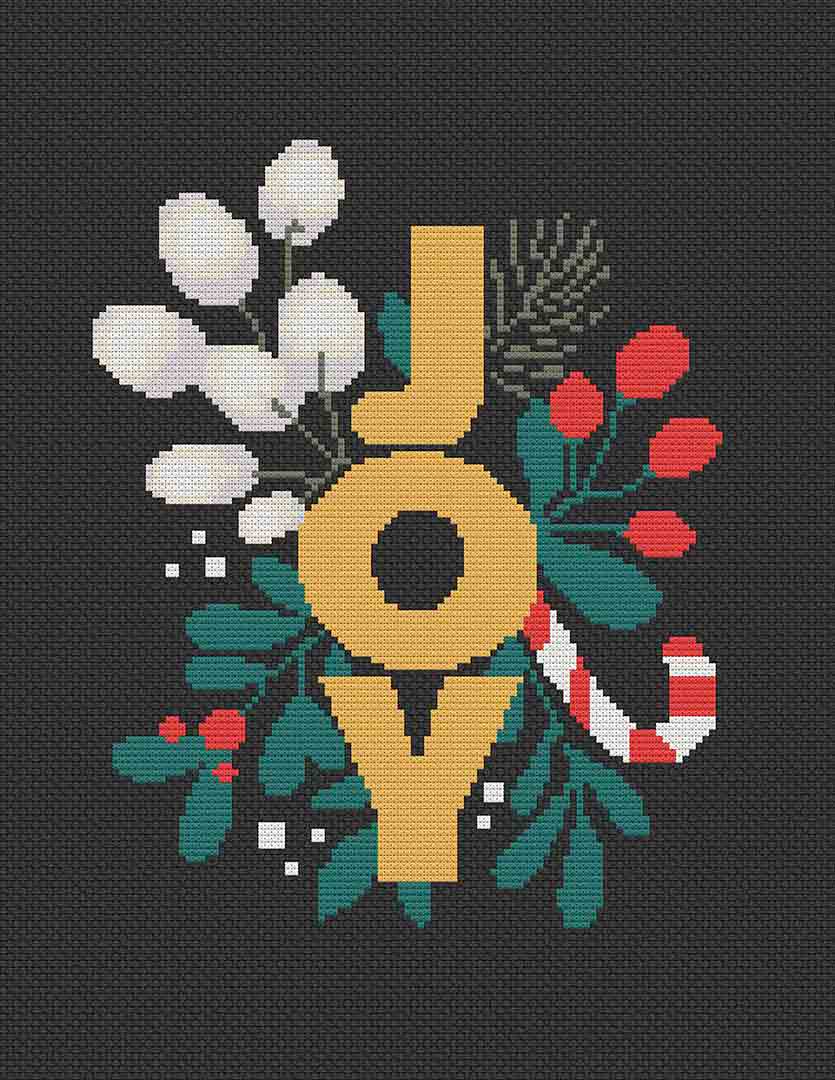 Joy - Christmas Cross Stitch Pattern