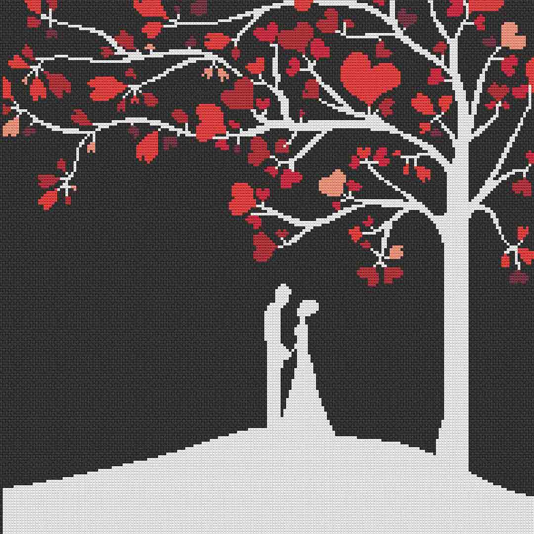 Kiss Goodnight - Cross Stitch Pattern