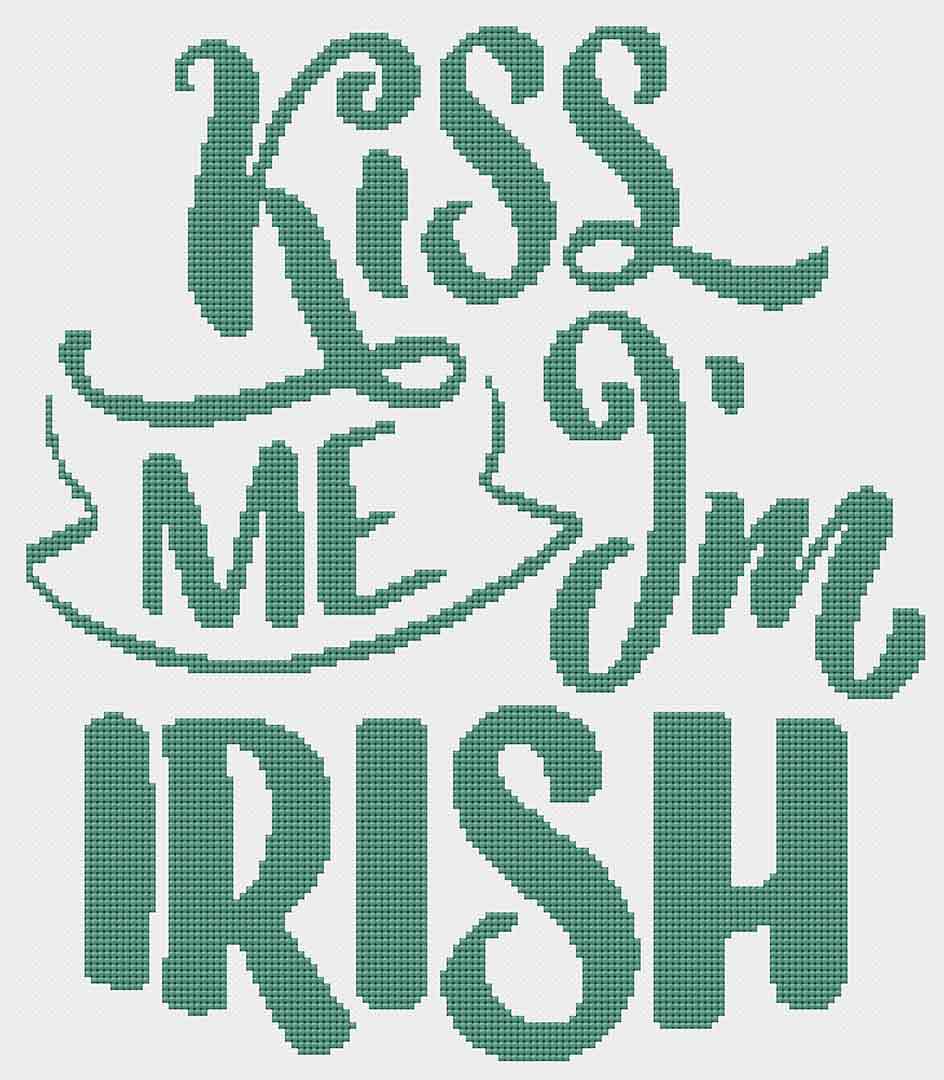 Kiss Me - Cross Stitch Pattern