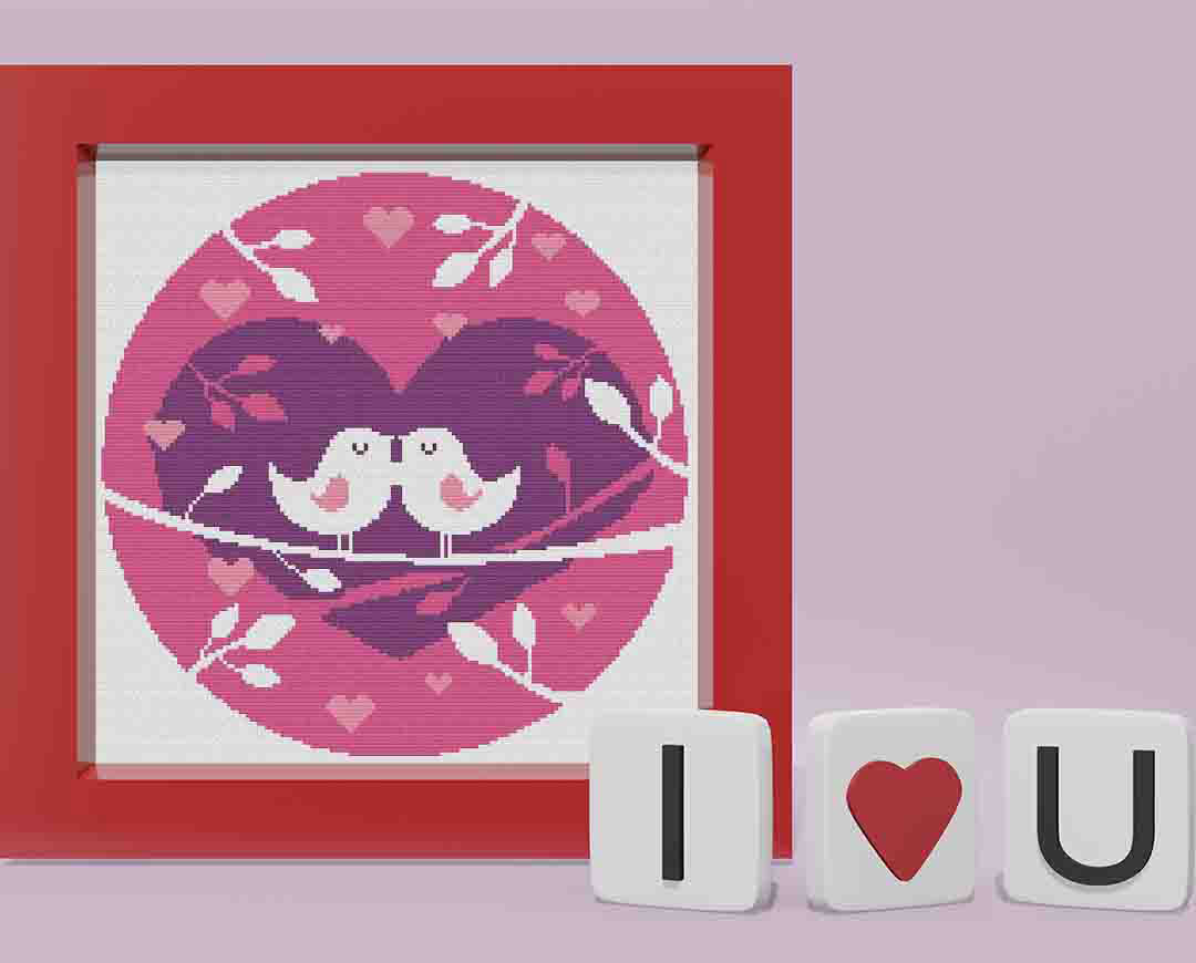 Love Birds - Cross Stitch Pattern