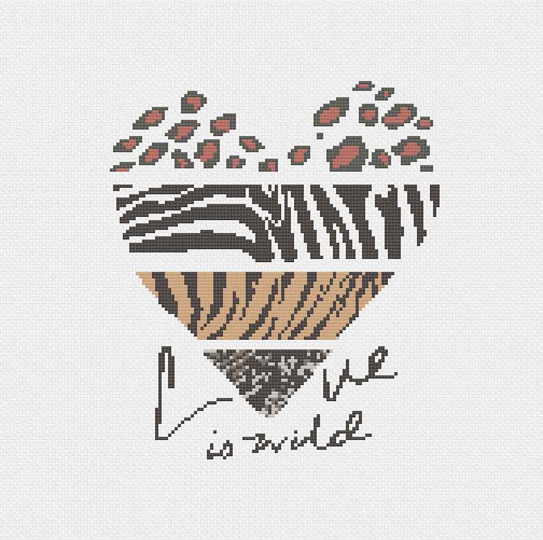 Love Is Wild - Cross Stitch Pattern