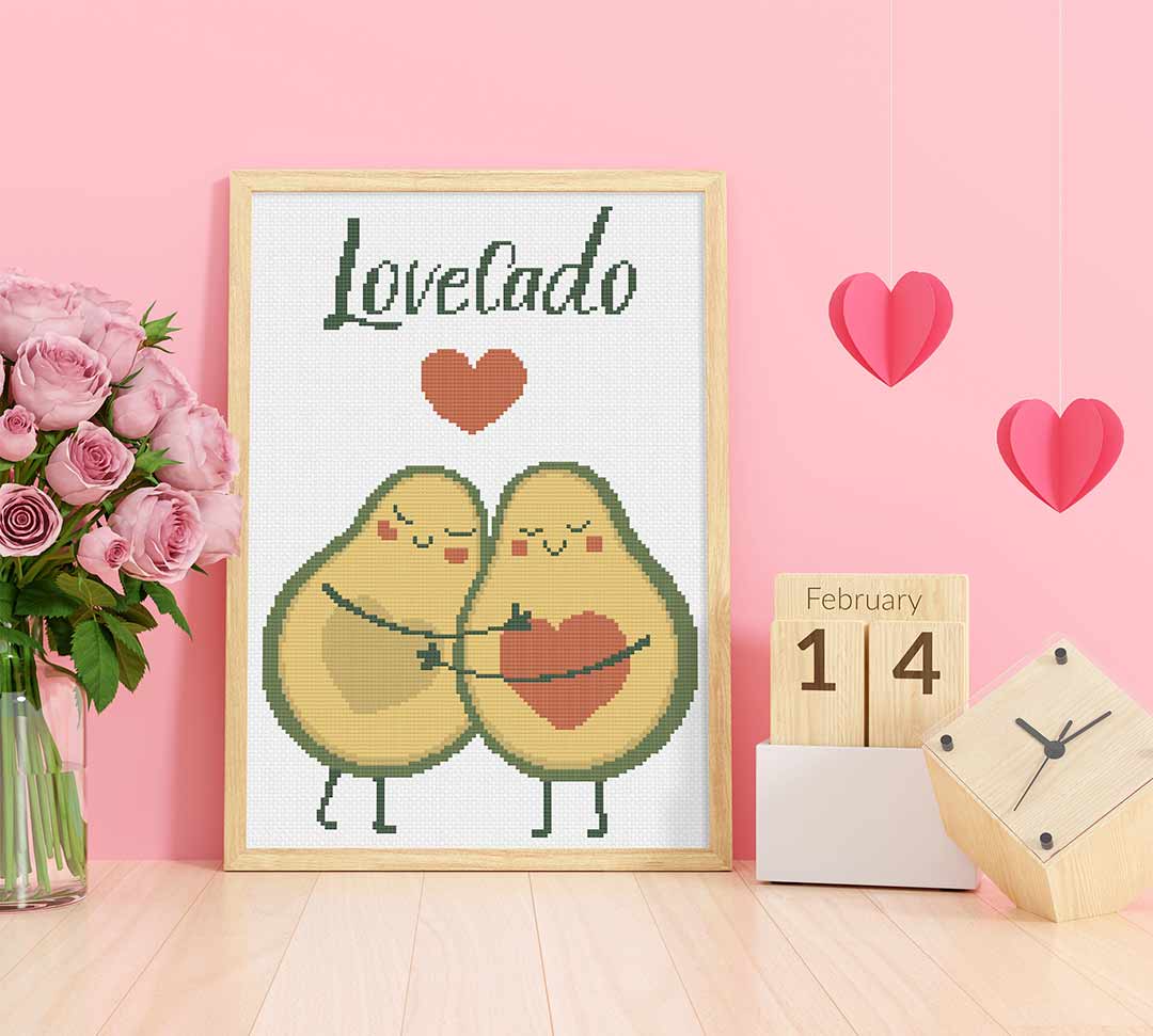 Lovecado - Cross Stitch Pattern