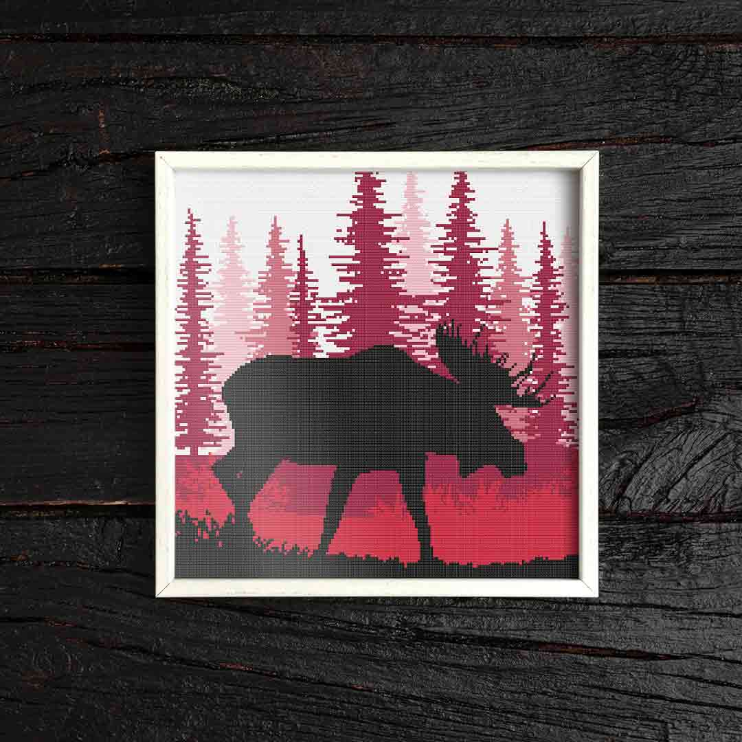 Moose - Cross Stitch Pattern