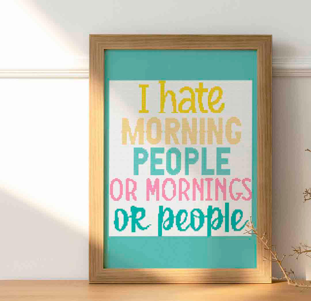 Morning People - Cross Stitch Pattern