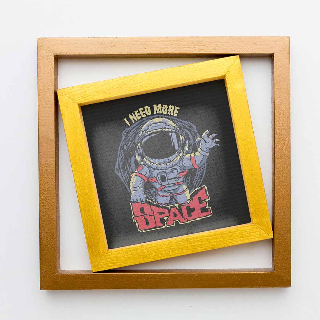 Need More Space - Cross Stitch Pattern