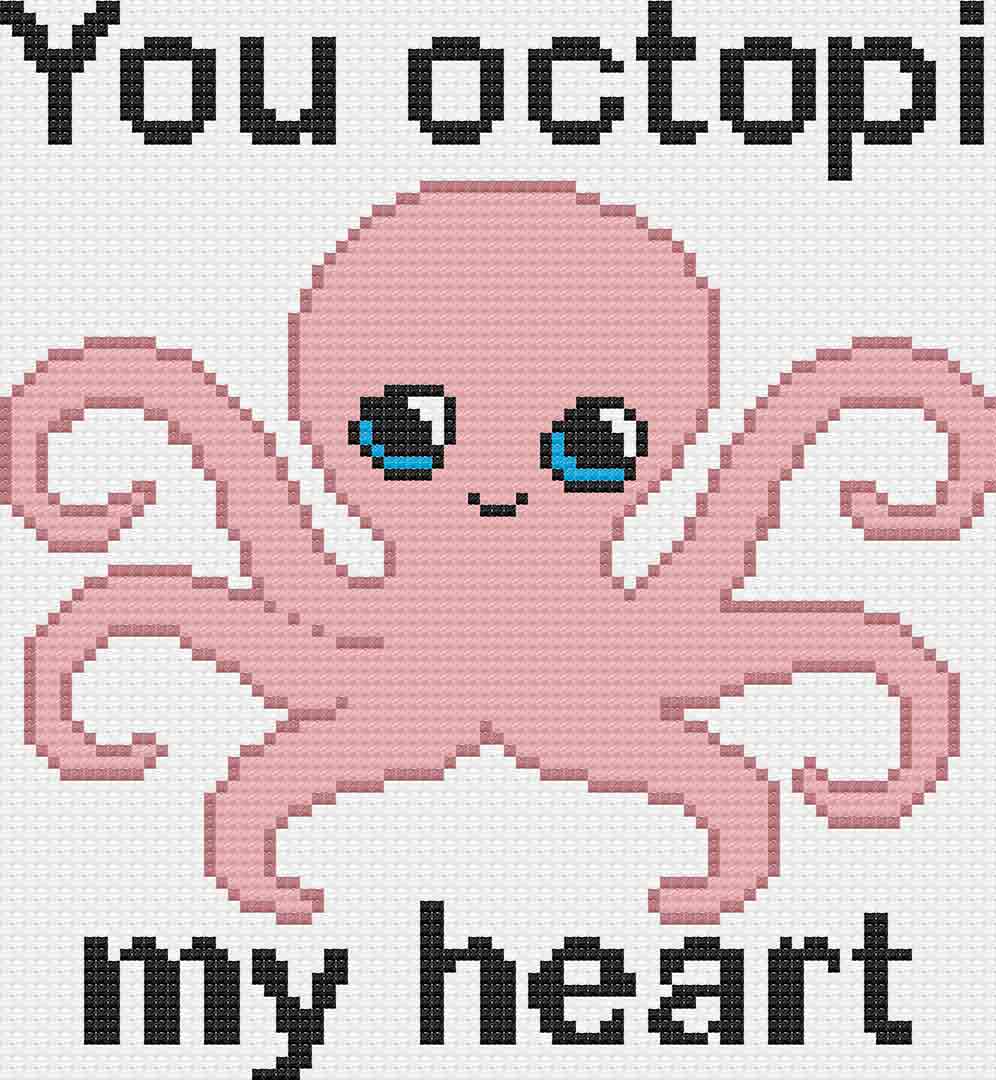 Octopi My Heart - Cross Stitch Pattern