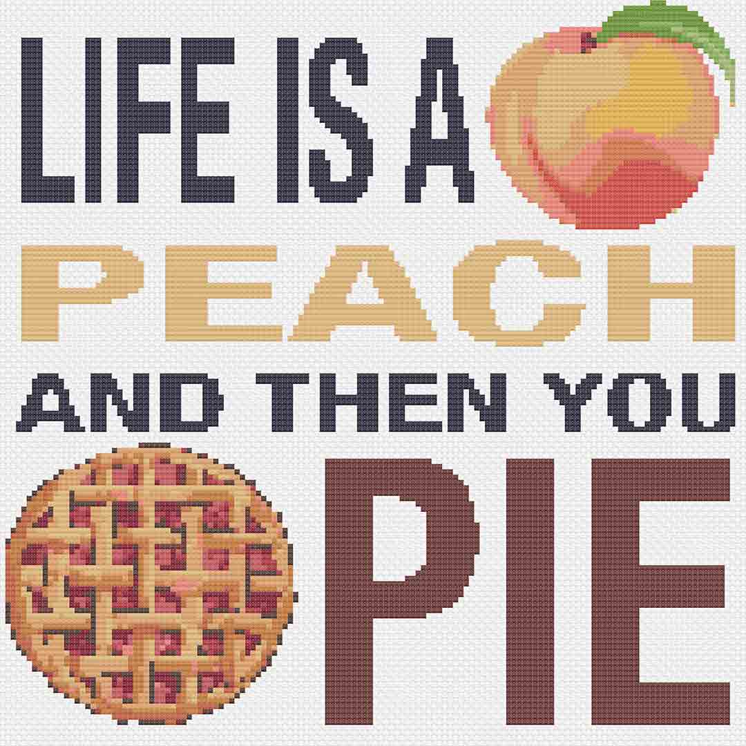 Peach Pie - Cross Stitch Pattern