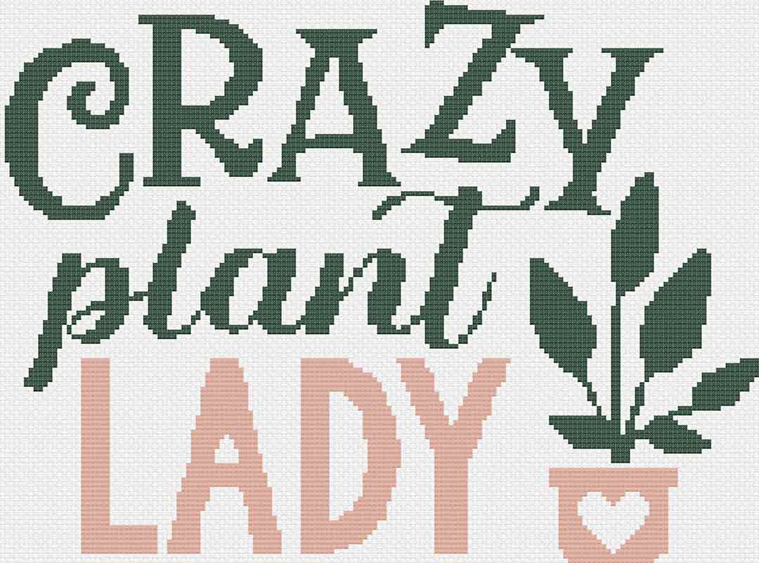 Plant Lady - Cross Stitch Pattern