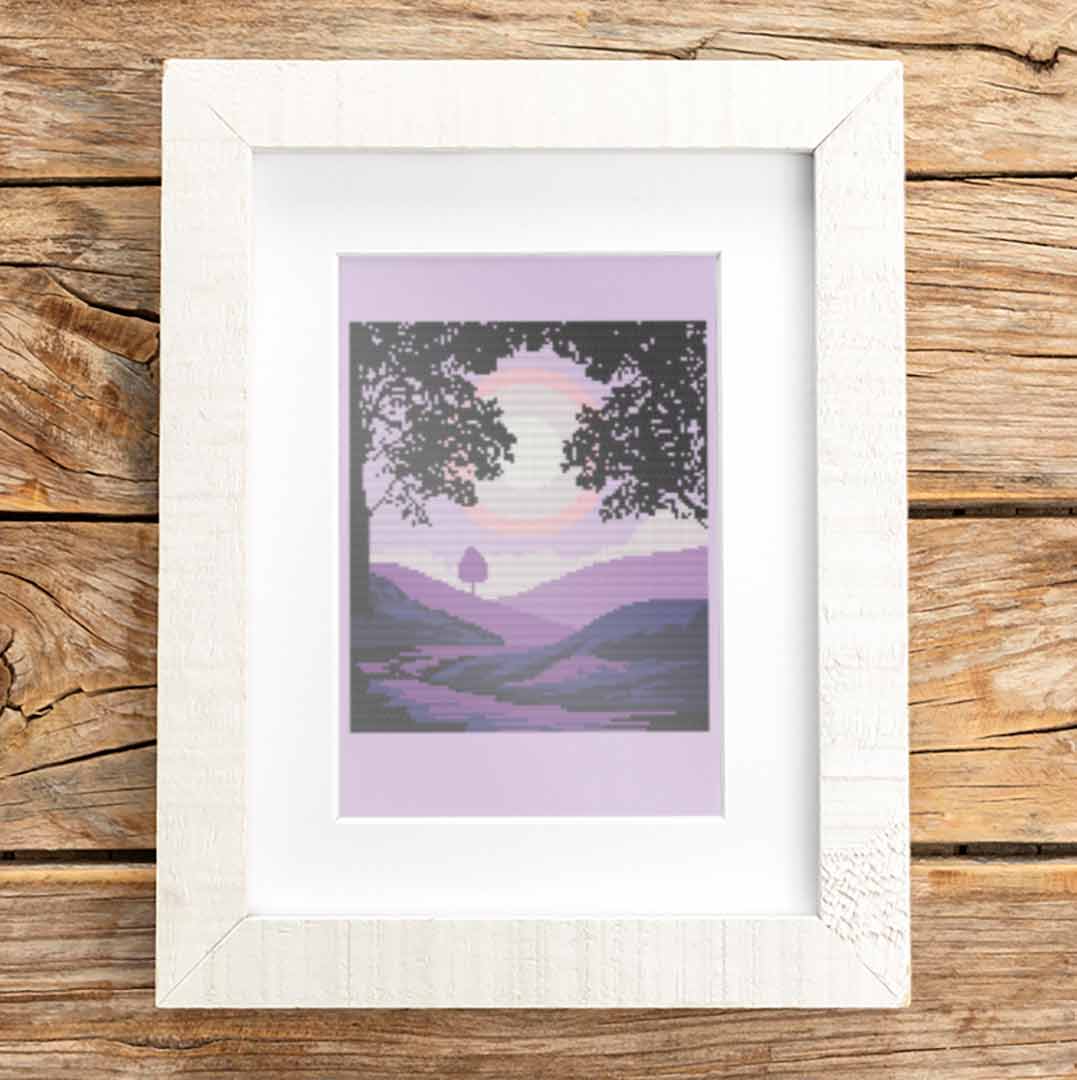 Purple River - Cross Stitch Pattern