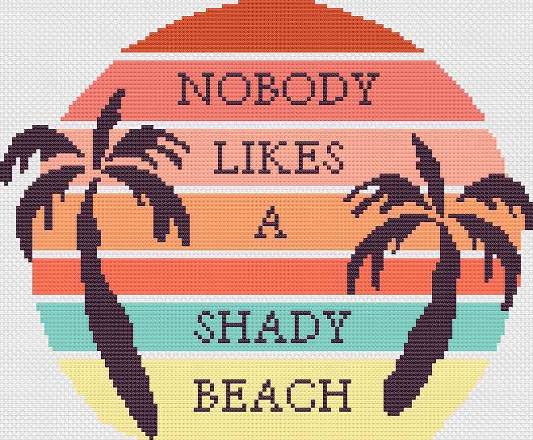 Shady Beach - Cross Stitch Pattern