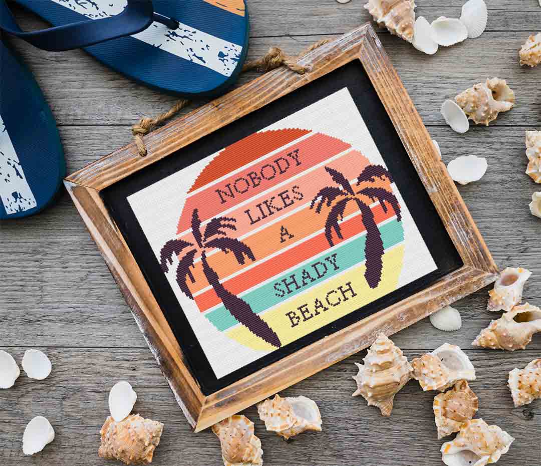Shady Beach - Cross Stitch Pattern