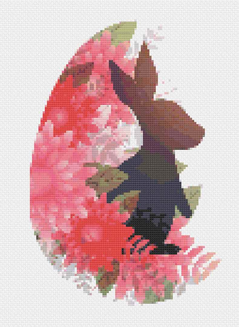 Silhouette Rabbit - Cross Stitch Pattern