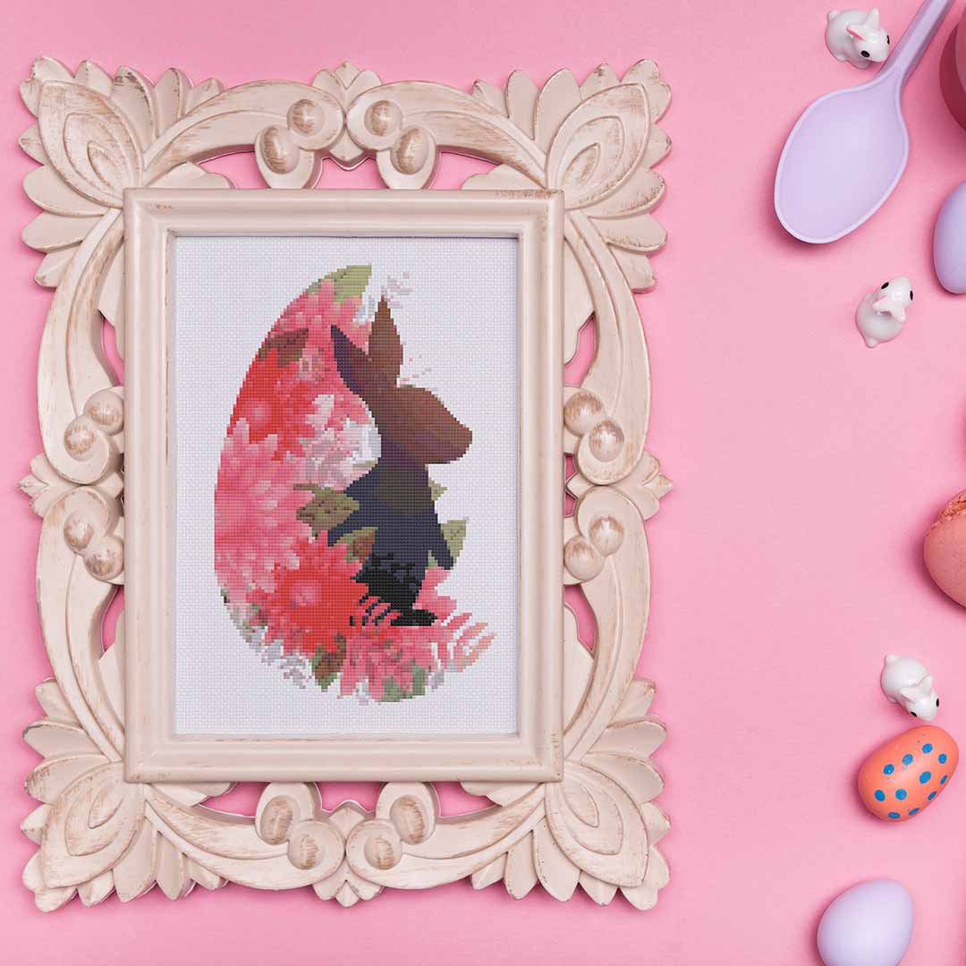 Silhouette Rabbit - Cross Stitch Pattern