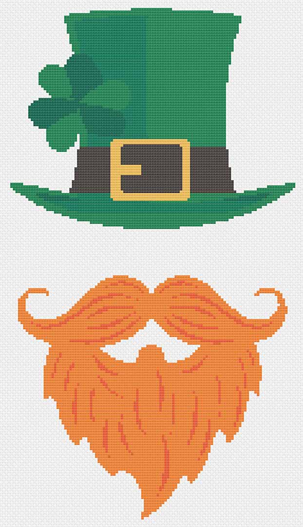 Sir Leprechaun - St. Patrick's Day Cross Stitch Pattern