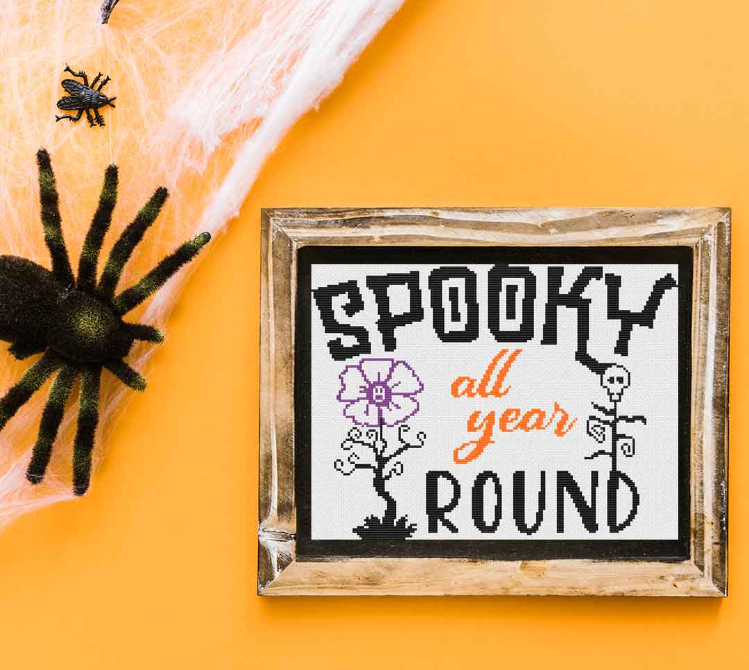 Spooky All Year - Halloween Cross Stitch Pattern