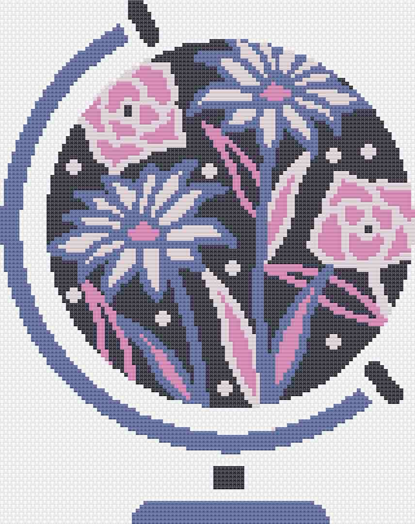 Spring Around The Globe - Cross Stitch Pattern