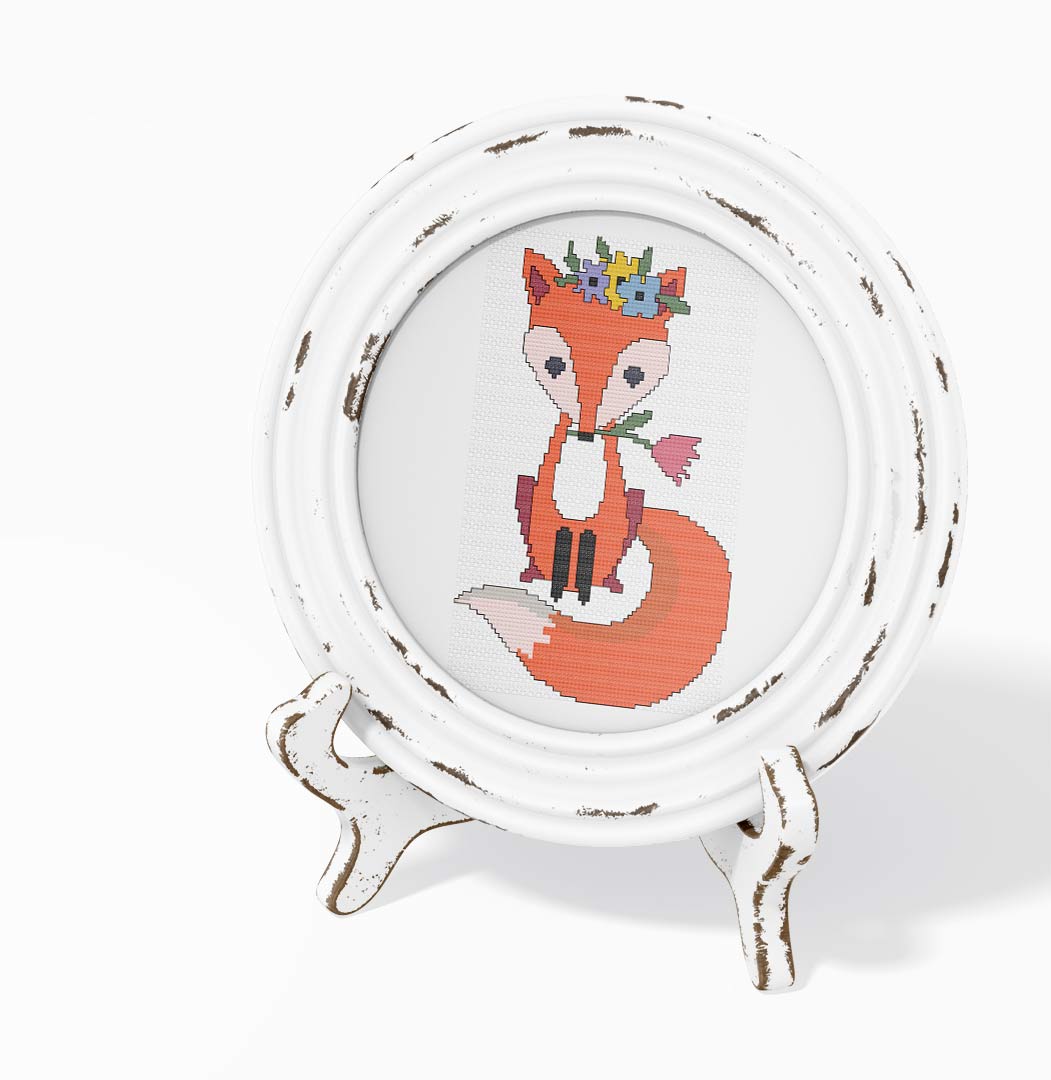 Spring Fox - Cross Stitch Pattern