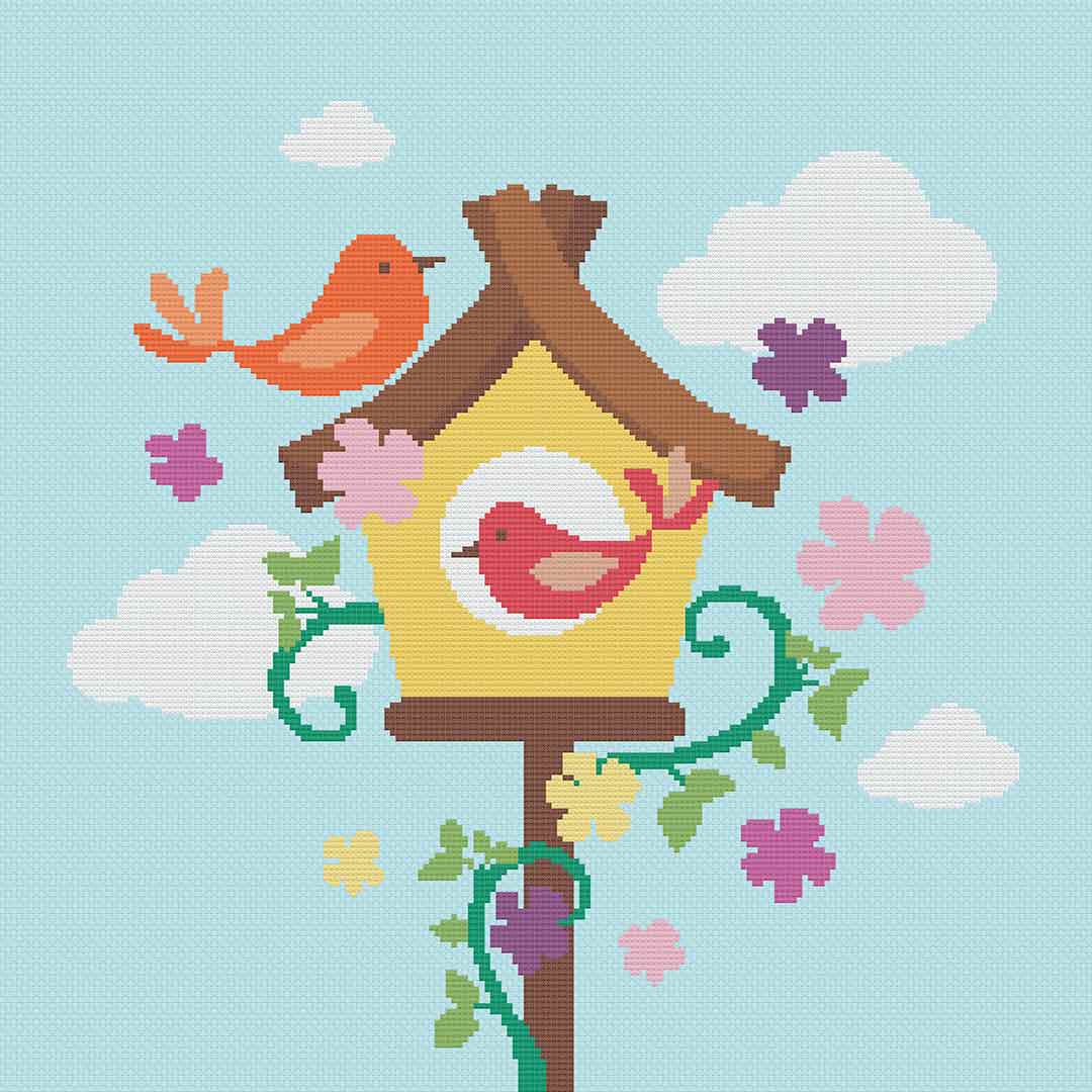 Spring Is In The Air - Cross Stitch Pattern