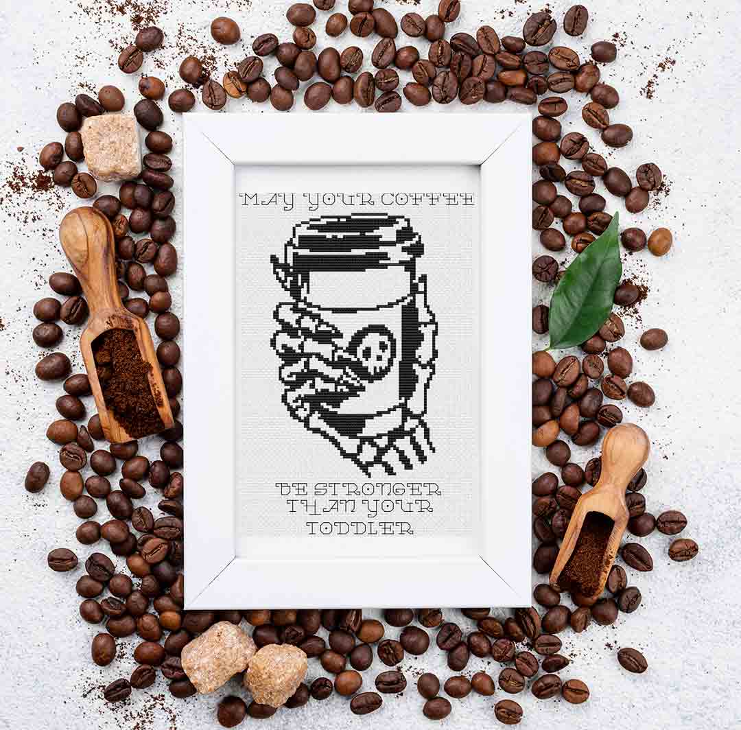 Strong Coffee - Cross Stitch Pattern