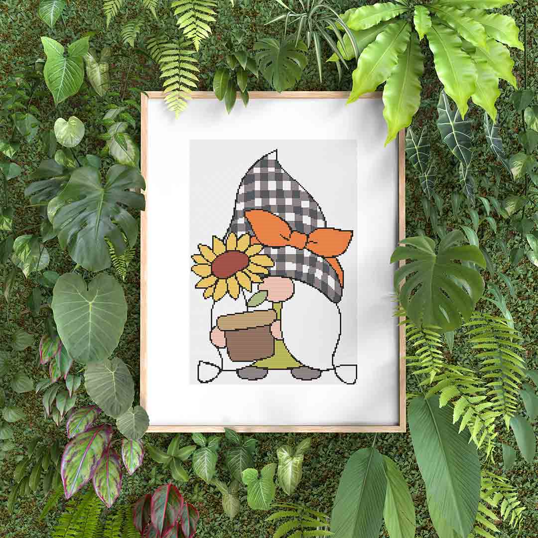Summer Gnome - Cross Stitch Pattern