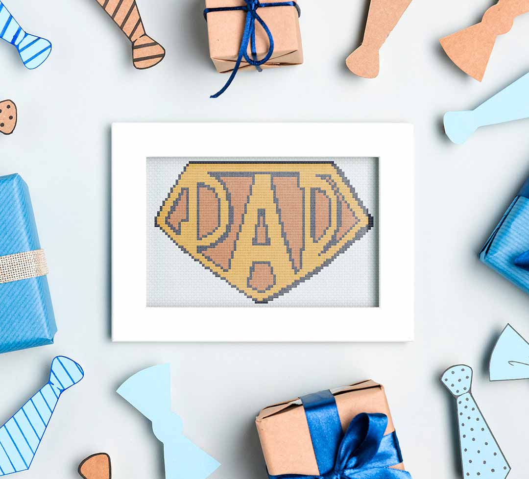 Super Dad - Cross Stitch Pattern