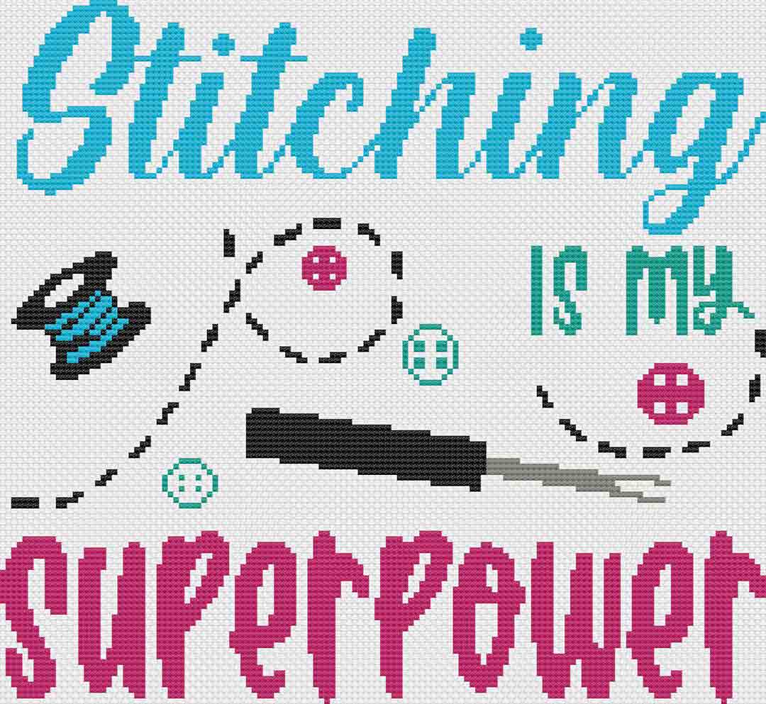 Superpower - Cross Stitch Pattern