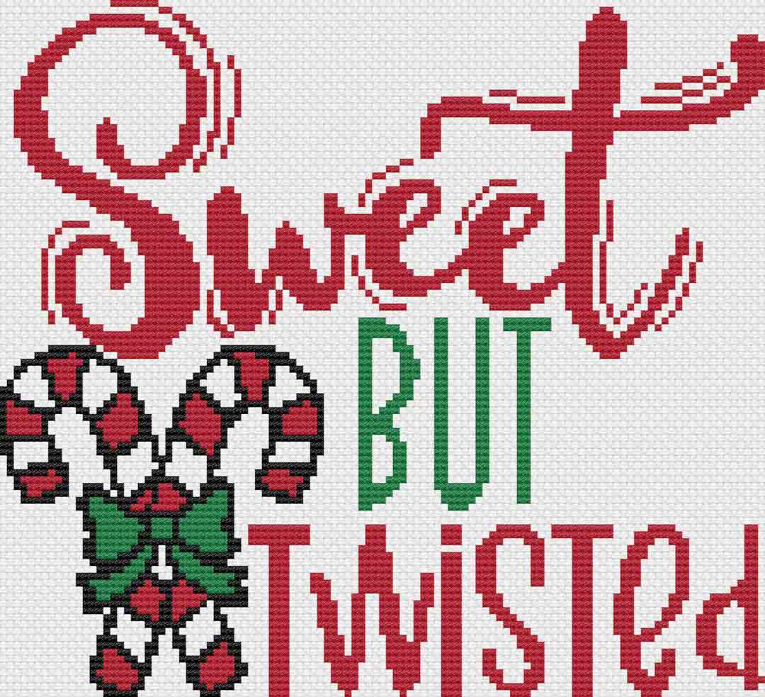 Sweet But Twisted - Christmas Cross Stitch Pattern