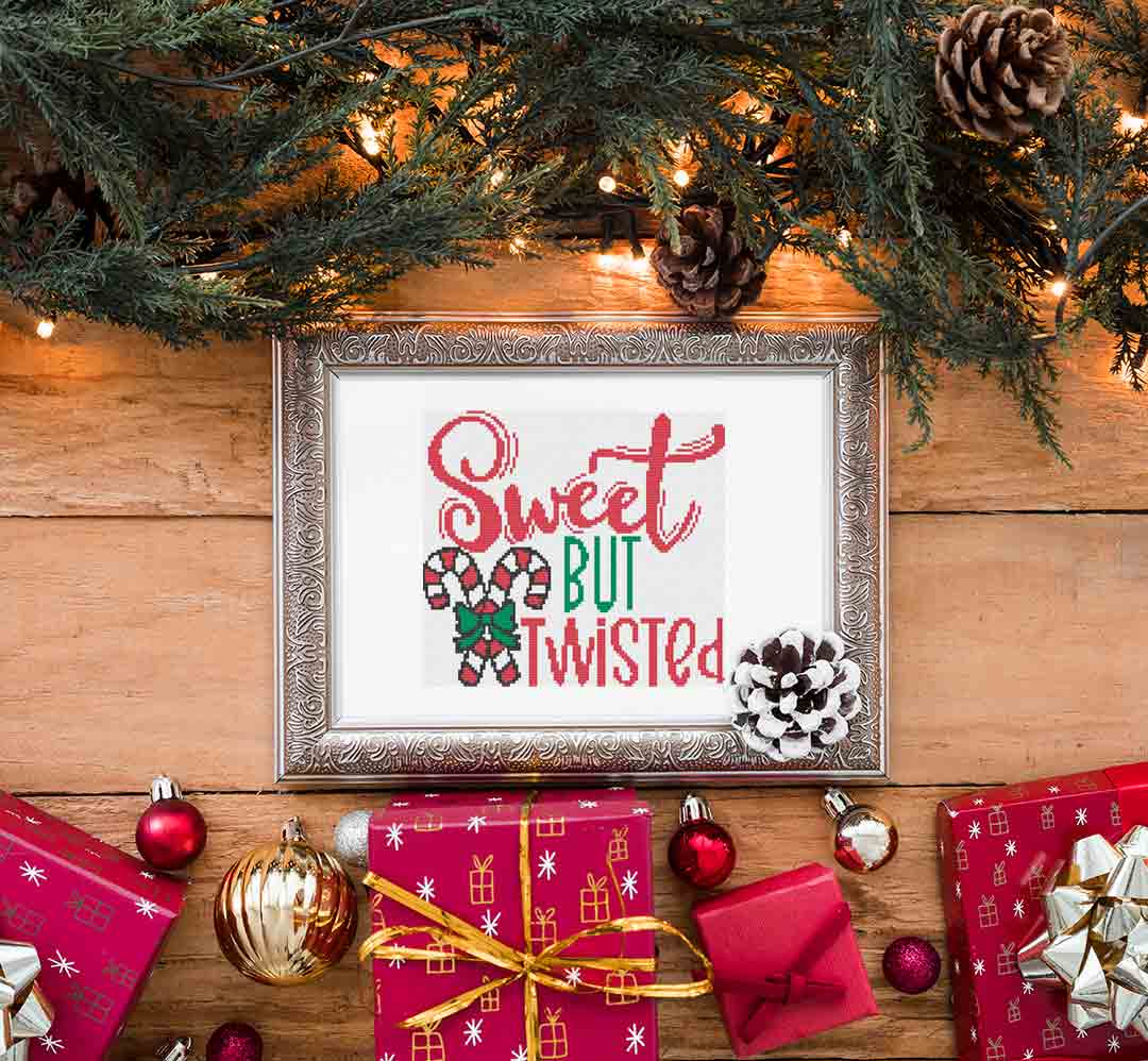 Sweet But Twisted - Christmas Cross Stitch Pattern