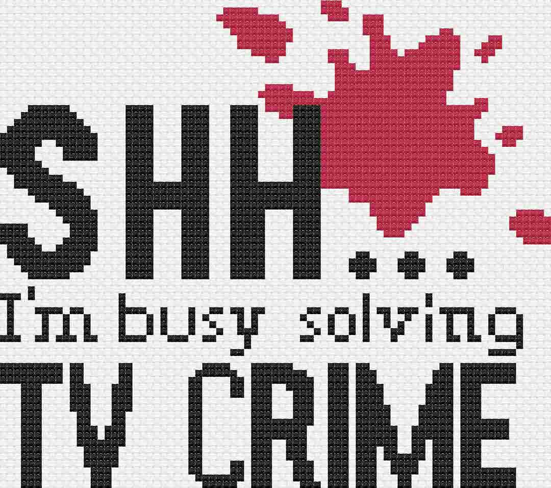 TV Crime - Cross Stitch Pattern