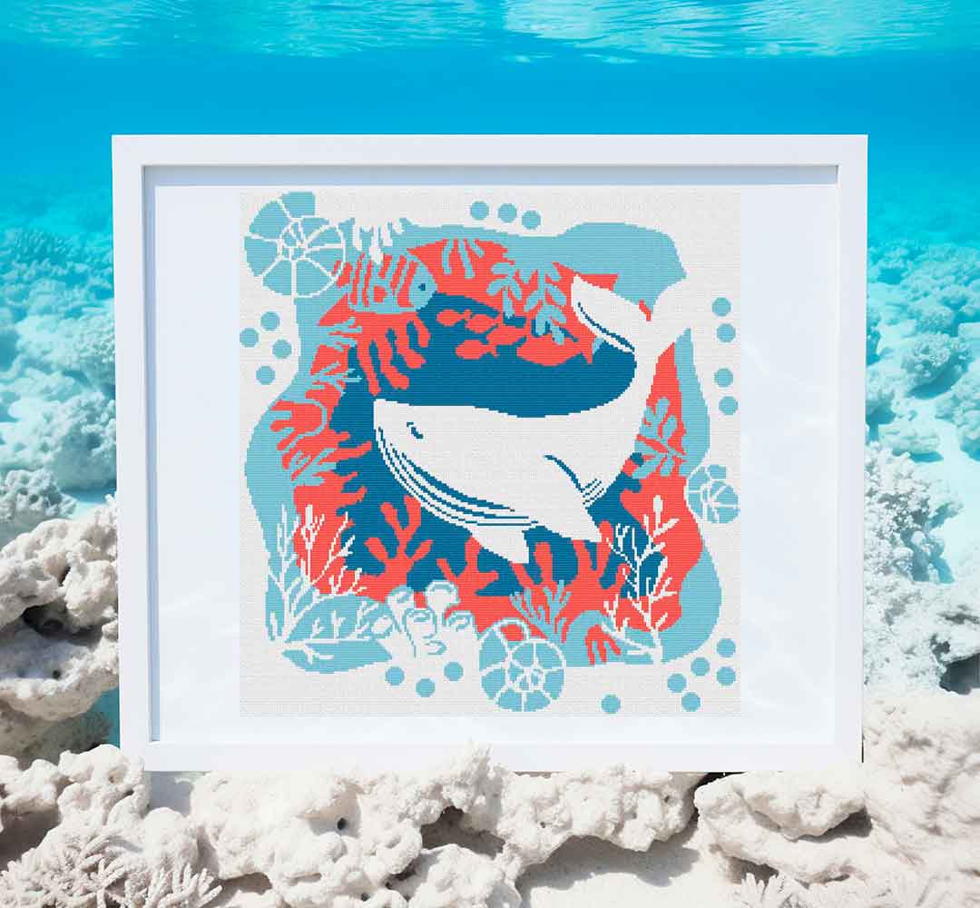 Whale - PDF Cross Stitch Pattern