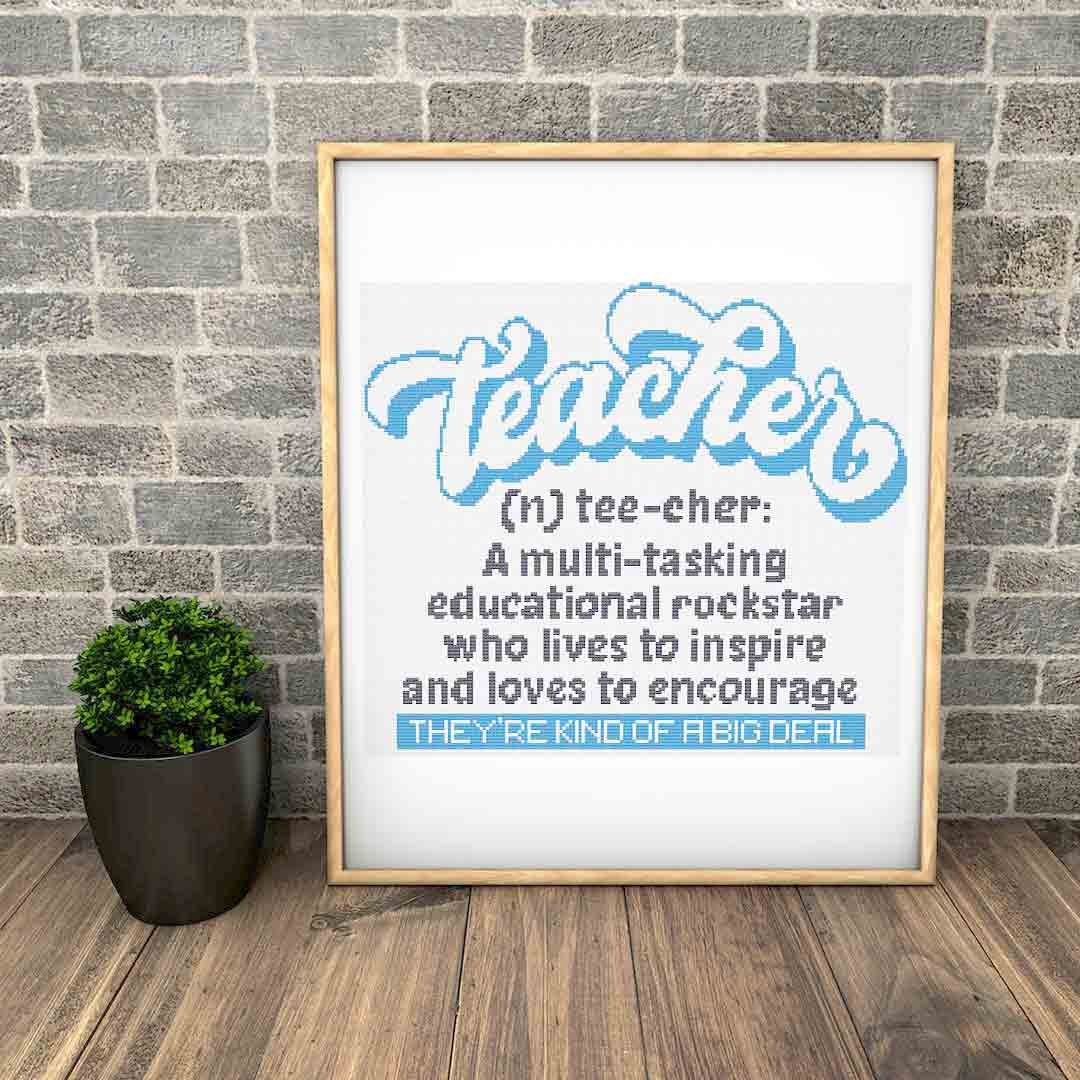 What Is A Teacher? - Cross Stitch Pattern