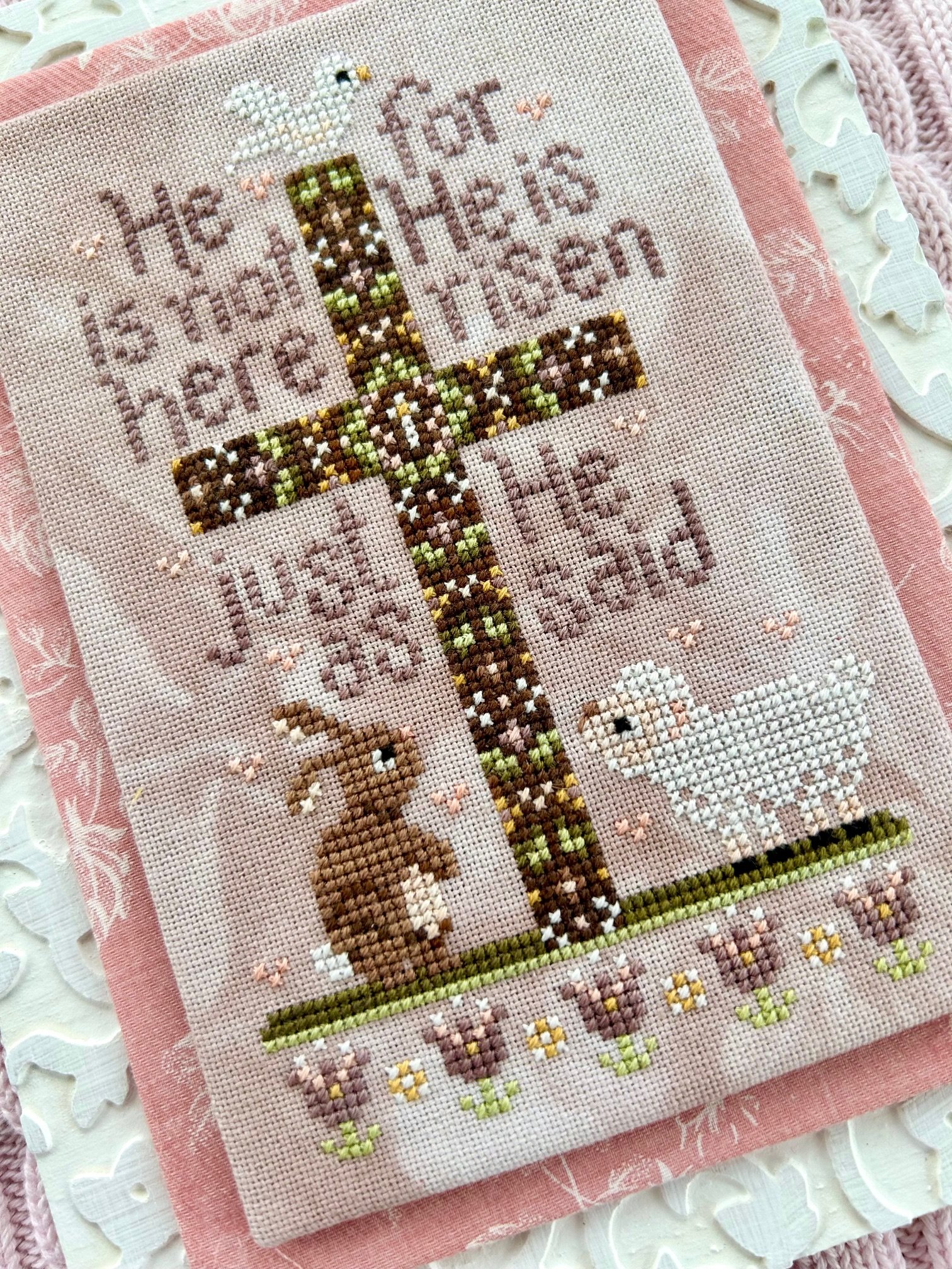 As He Said - Christian Cross Stitch Pattern